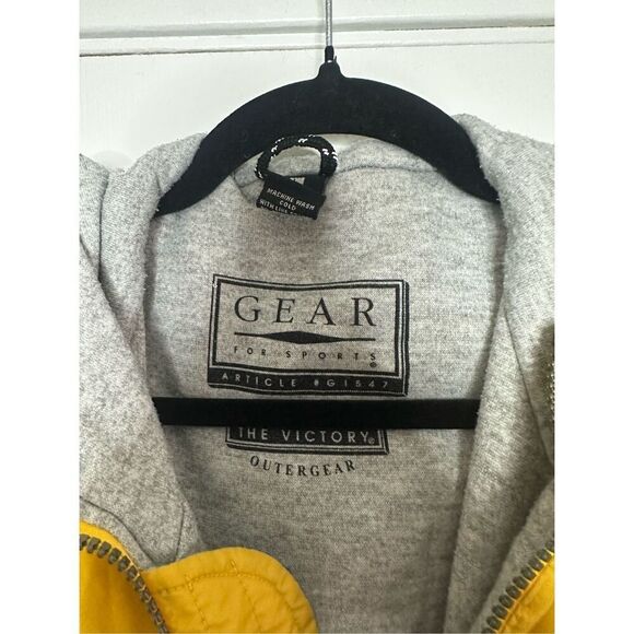 Gear Womens Outer Gear Yellow Hooded Full Zip Lined Jacket Size Large - Picture 3 of 7